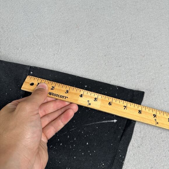 Vtg‎ 90s 3D Emblem Wolf T-Shirt Men’s XL Black AOP Short Sleeve Winter Galaxy - Picture 11 of 16